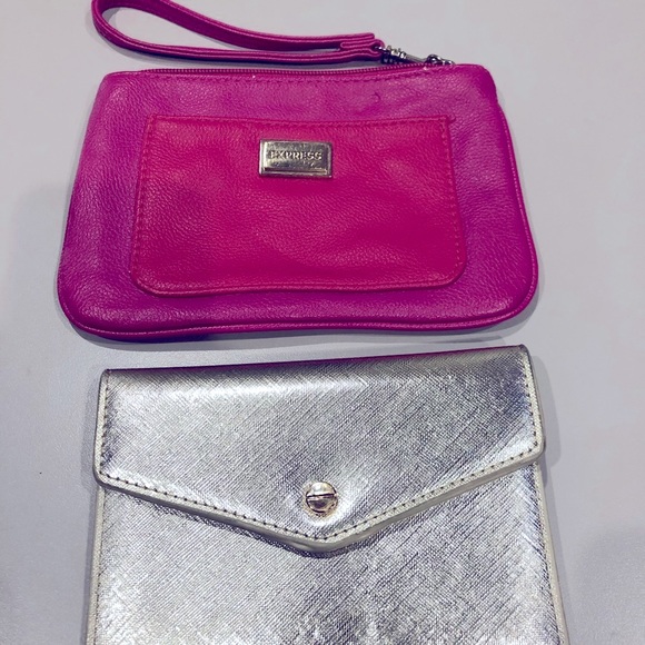 Express Bags Set Of Two Coin Purses Pink Gold Poshmark